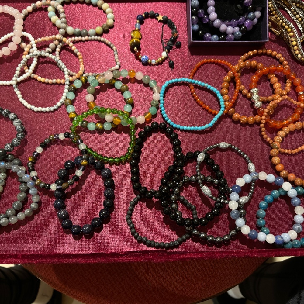 Gorgeous genuine gemstone bracelets